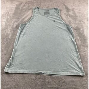 Volcom Mens XL Tank Top Seafoam Green Cotton Stone Logo Sleeveless Skater Shirt